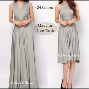 silver infinity dress